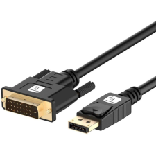 Techly ICOC DSP-C12-020P video átalakító kábel 2 M DisplayPort DVI-D Fekete (ICOC-DSP-C12-020P) kábel és adapter