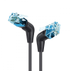 Techly ICOC U6A-TPE36-005B hálózati kábel Fekete 0,5 M Cat6a U/UTP (UTP) (ICOC U6A-TPE36-005B)