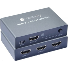 Techly IDATA HDMI-2138KT videojel kapcsoló (IDATA HDMI-2138KT) kábel és adapter