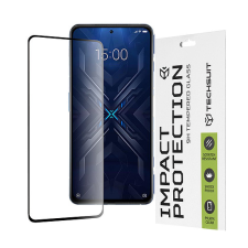 TECHSUIT - 111D teljes burkolat / teljes ragasztós üveg - Xiaomi Black Shark 4 - fekete (KF235639) mobiltelefon kellék