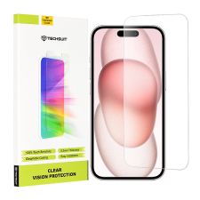 TECHSUIT - Clear Vision Glass - iPhone 15 - Átlátszó (KF2314015) mobiltelefon kellék