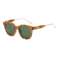 TECHSUIT - Polarized napszemüveg (2050) - nőknek UV-védelemmel, fém és PC - Green Leopard (KF2313955) napszemüveg