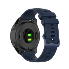 TECHSUIT Samsung Galaxy Watch 4/5/Active 2 / Huawei Watch GT 3 / GT 3 Pro okosóra szíj, szilikon, sötétkék, Techsuit okosóra kellék