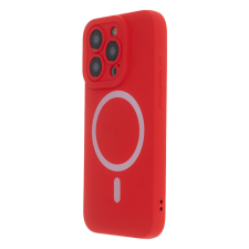 TectoShield Silicon Soft MagSafe-kompatibilis tok iPhone 15 Pro Max - piros tok és táska
