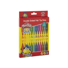 Teddies Play-Doh - 12 kétvégû filctoll kreatív és készségfejlesztő