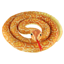 Teddies Plüss kígyó 200 cm, narancssárga-sárga plüssfigura