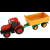 Teddies RC Zetor traktor billenőplatós pótkocsival (8592190802189)