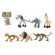  Teddies Vidám állatok Safari ZOO 6db (8592190134501) játékfigura