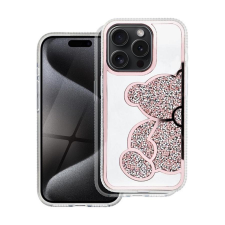 Teddy Bear iPhone 11 csillogó köves tok, rózsaszín tok és táska