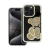 Teddy Bear iPhone 15 Pro Max csillogó köves tok, arany