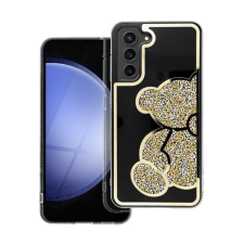 Teddy Bear Samsung Galaxy A55 5G csillogó köves tok, arany tok és táska