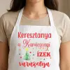TeeInBlue A karácsonyi ízek varázslója egyedi neves kötény Kötény / fehér / 70x79 cm