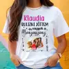 TeeInBlue Bulizni jöttem, én vagyok a menyasszony  - póló lánybúcsúra névvel és képpel Fehér póló / fehér / XL