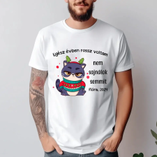 TeeInBlue Egész évben rossz voltam - őszinte póló Póló / fehér / 2XL ajándéktárgy