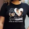 TeeInBlue Egyedi anyák napi póló - amikor édesanyád szemébe nézel Fekete póló / fekete / 2XL