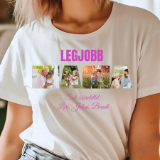TeeInBlue Egyedi fényképes póló mamának Póló / fehér / 2XL ajándéktárgy