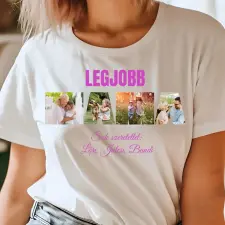 TeeInBlue Egyedi fényképes póló mamának Póló / fekete / M ajándéktárgy