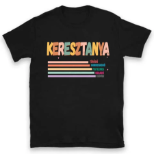 TeeInBlue Egyedi póló keresztanyának jellemzőkkel Póló / fekete / L ajándéktárgy