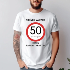 TeeInBlue Egyedi születésnapi póló táblás minta Fehér póló / fehér / S ajándéktárgy