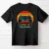 TeeInBlue Egyedi szülinapi gamer póló level unlocked Fekete póló / fekete / L