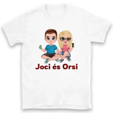 TeeInBlue Egyedi Valentin napi póló szerkeszthető karakterekkel Póló / fehér / S ajándéktárgy