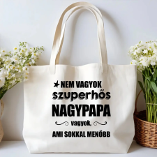TeeInBlue Egyedi vászontáska papának válaszható felirattal Vászontáska / natúr / 35X39 cm ajándéktárgy