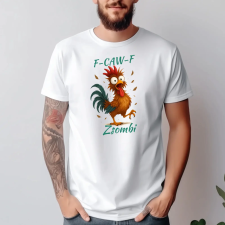 TeeInBlue F-caw-f póló egyedi névvel Fehér póló / fehér / XL ajándéktárgy