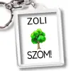 TeeInBlue Faszom egyedi vicces kulcstartó névvel Kulcstartó / átlátszó / 3,5x4,6