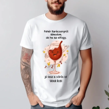 TeeInBlue Fehér Karácsonyról álmodom - egyedi póló Póló / fehér / L ajándéktárgy
