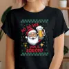 TeeInBlue Ho ho hol van a söröm? vicces karácsonyi póló Fekete póló / fekete / S