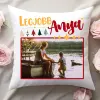 TeeInBlue Karácsonyi fényképes párna anyának Párna / FEHÉR HÁTOLDAL / szivacs