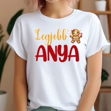 TeeInBlue Legjobb anya karácsonyi póló Póló / fehér / S ajándéktárgy