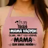 TeeInBlue Menő mama egyedi kötény jellemzéssel Kötény / rózsaszín / 70x79 cm