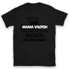 TeeInBlue Menő mama egyedi póló jellemzéssel Póló / fekete / S ajándéktárgy