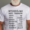TeeInBlue Nyugdíjas teendők - vicces póló nyugdíjasoknak Fehér póló / fehér / XL
