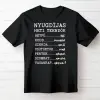 TeeInBlue Nyugdíjas teendők - vicces póló nyugdíjasoknak Fekete póló / fekete / M