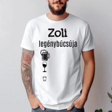 TeeInBlue Pia számolós póló legénybúcsúra Póló / fekete / L ajándéktárgy