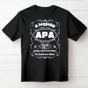 TeeInBlue Prémium APA póló Fekete póló / fekete / 2XL