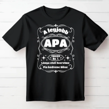TeeInBlue Prémium APA póló Fekete póló / fekete / 2XL ajándéktárgy