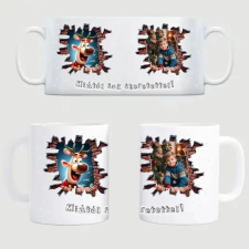 TeeInBlue Rénszarvasos bögre - egyedi képpel, felirattal Bögre / FEHÉR / NEM bögrék, csészék