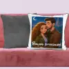TeeInBlue Saját fotós párna disney stílus Párna / SZÜRKE PLÜSS HÁTOLDAL / szivacs