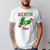 TeeInBlue Six seven 67 mem egyedi karácsonyi póló névvel Fehér póló / fehér / 2XL