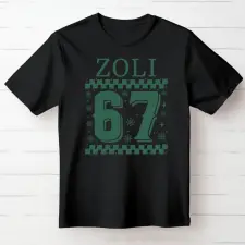 TeeInBlue Six seven 67 mem póló karácsonyi mintás Fekete póló / fekete / XL ajándéktárgy
