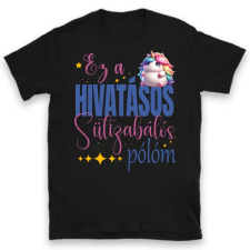 TeeInBlue Sütizabálós vicces karácsonyi póló nőknek Póló / fekete / L ajándéktárgy