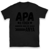 TeeInBlue Vicces apák napi póló - apa a főnök, ameddig nem ér haza anya Póló / fekete / XL