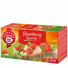 TEEKANNE Gyümölcstea, 20x2,5 g, TEEKANNE "Strawberry Sunrise", eper tea