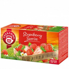 TEEKANNE Gyümölcstea, 20x2,5 g, TEEKANNE "Strawberry Sunrise", eper tea