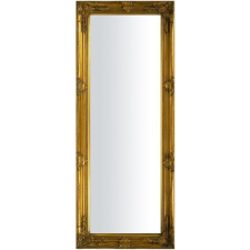  Téglalap alapú szögletes dúsan faragott óarany fali tükör 58,5x137,5x6cm bútor