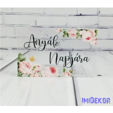  Téglalap plexi 5x8cm - Anyák napjára 3db/csomag dekorációs kellék