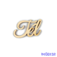  Tél közepes felirat 5db/csomag 5x7,5cm dekorációs kellék